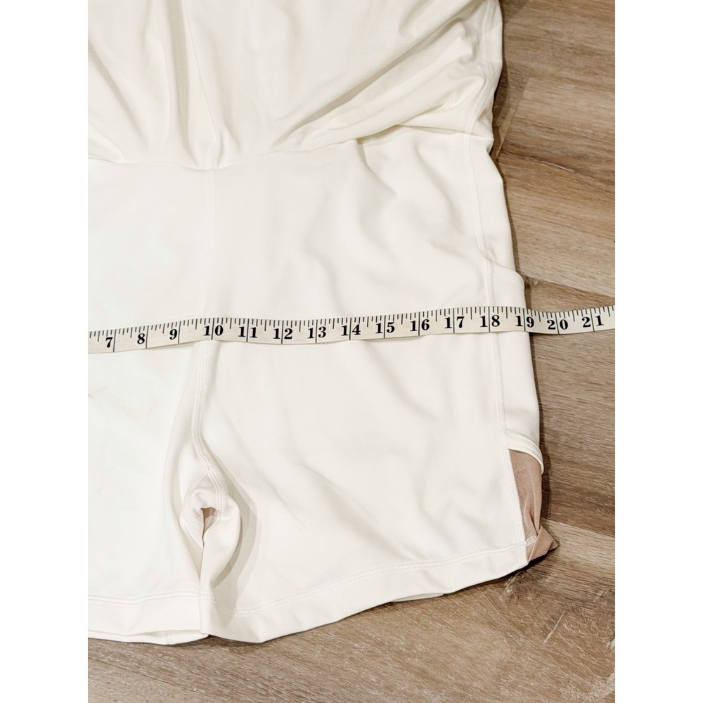 NWT Lululemon Court Crush Athletic Dress 14 White Tennis Golf Built In Shorts - Picture 7 of 13